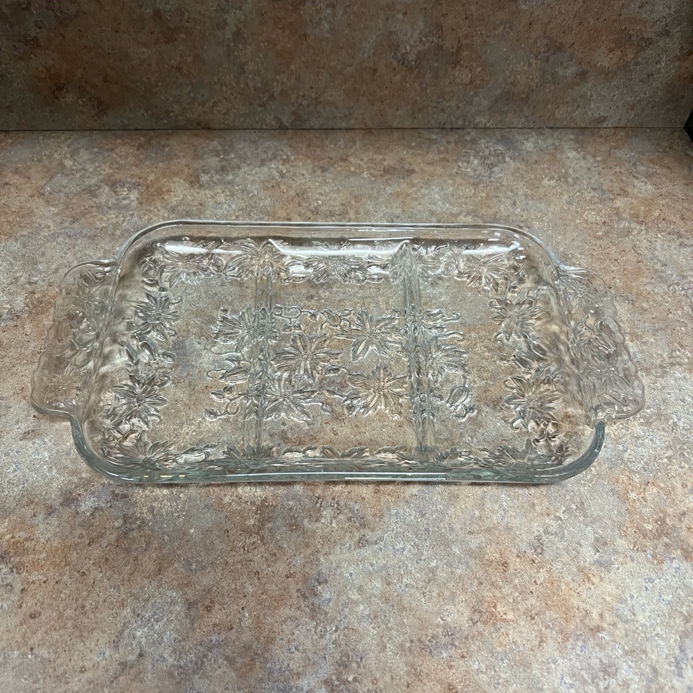 Princess House Fantasia 3 Section Serving Dish